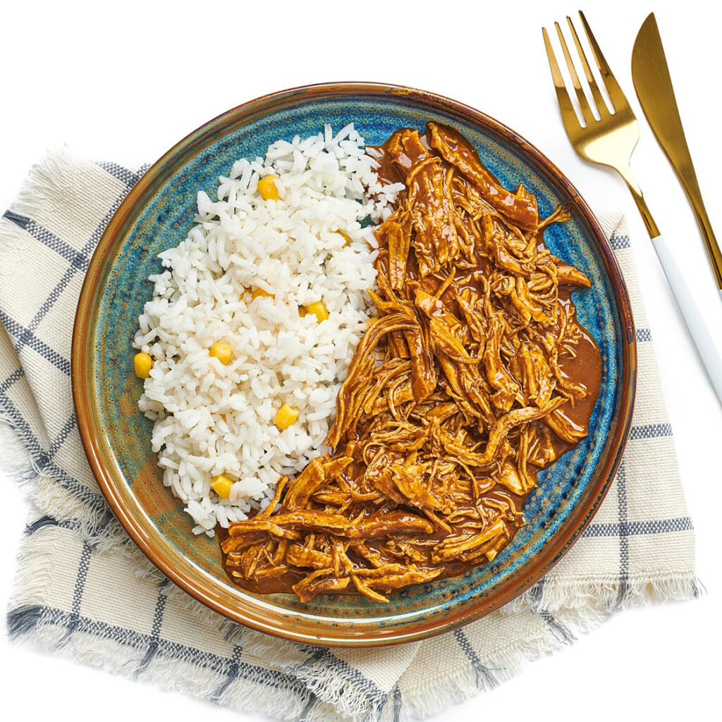 JUSTO Comer ENE-FEB23 - Pollo con mole arroz BAJA_web